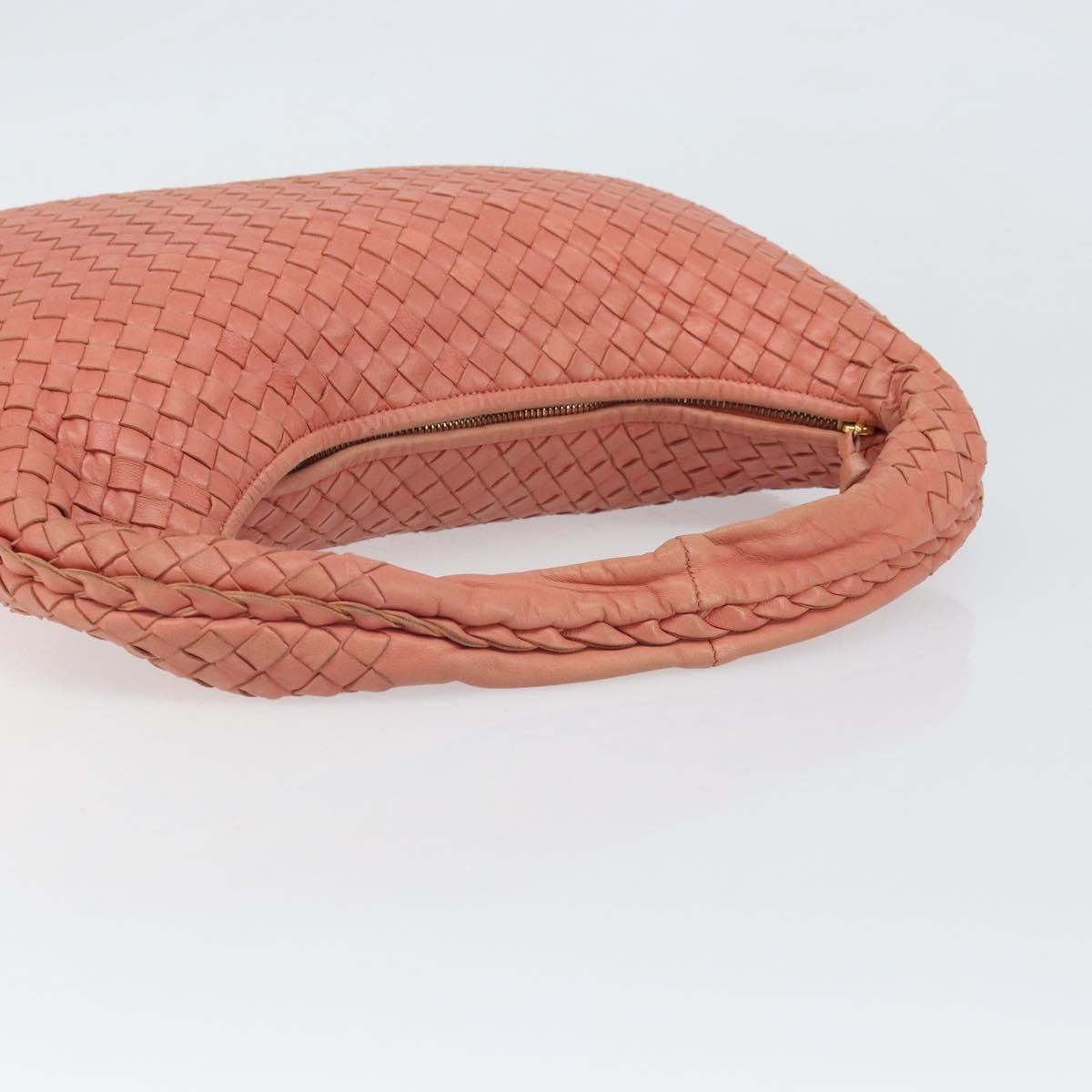 Bottega Veneta Veneta Hobo Intrecciato Nappa Pink Leather Handbag