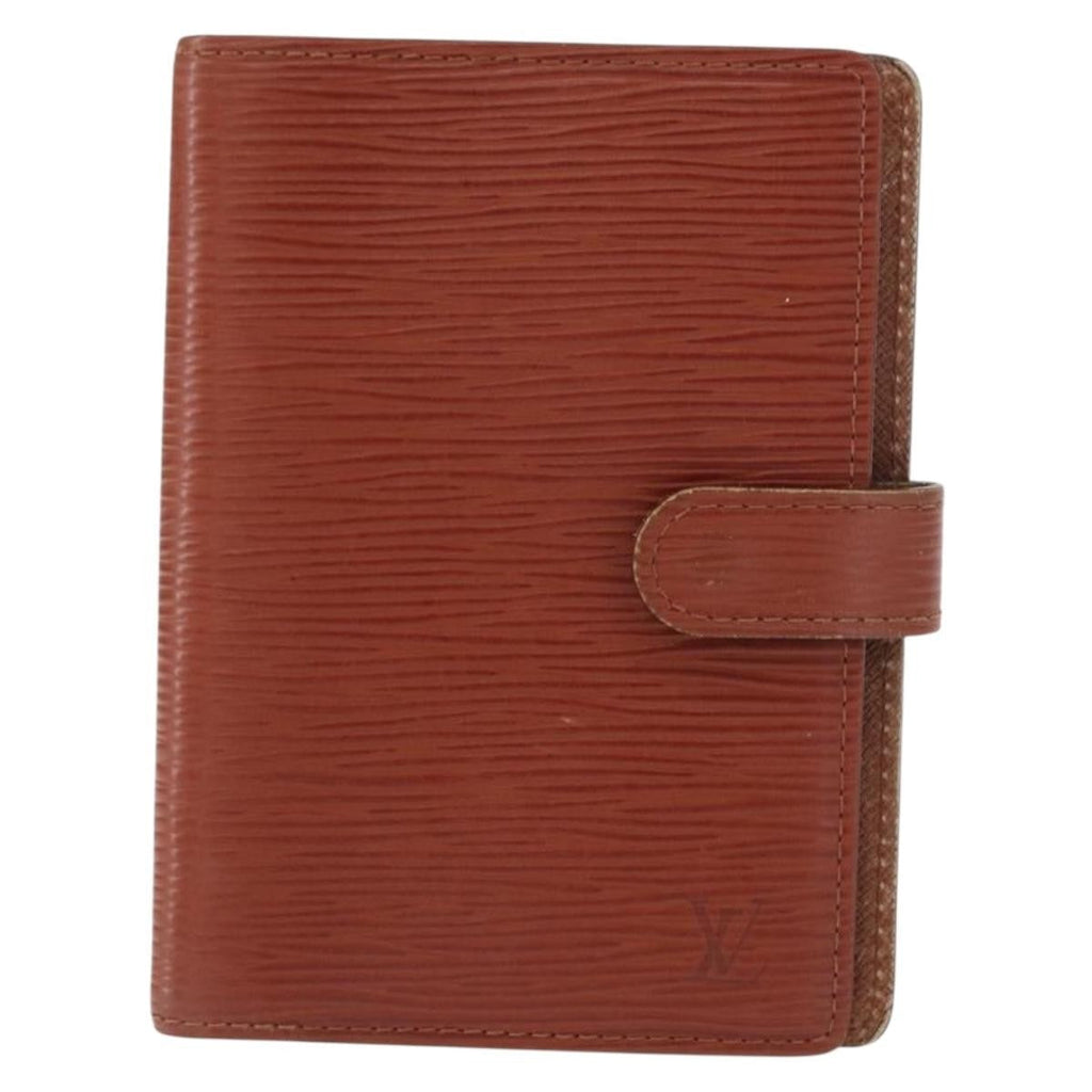 Louis Vuitton Agenda Cover Epi Leather Brown Leather Wallets Accessory