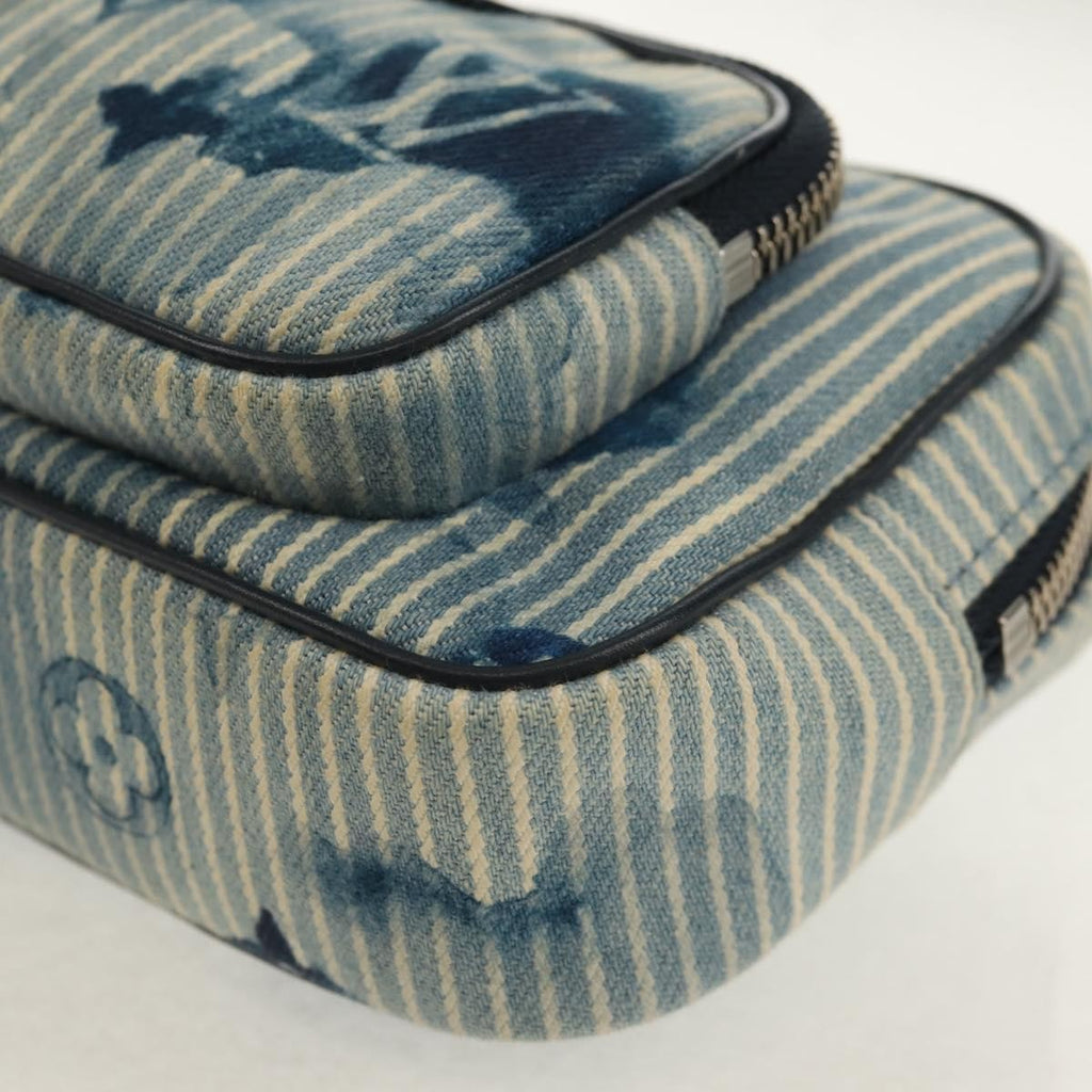 Louis Vuitton Outdoor Pouch Limited Edition Monogram Watercolor Stripes Denim Blue Canvas Clutche & Pouche Bag