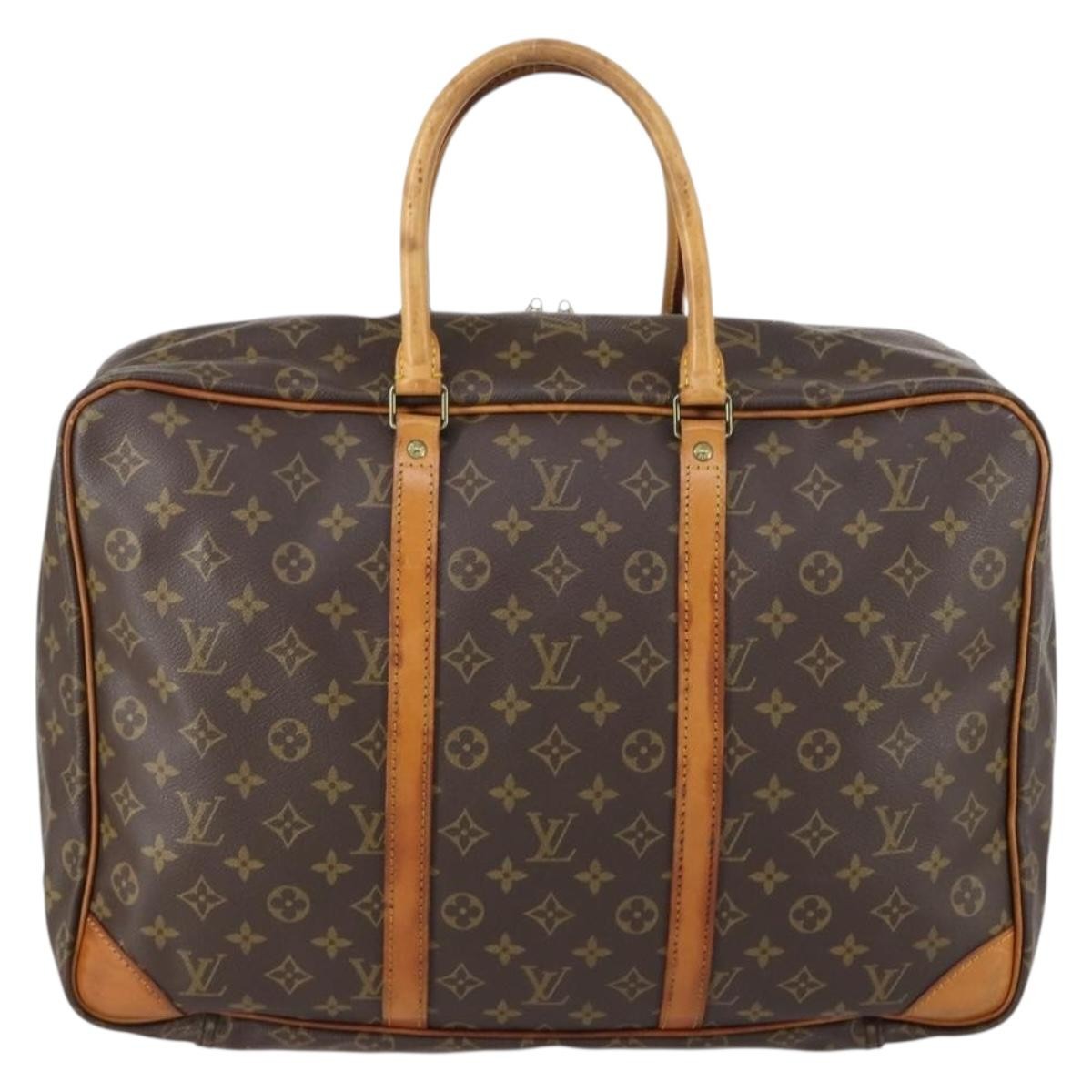 Louis Vuitton Sirius Handbag Monogram Canvas Brown Canvas Travel Bag