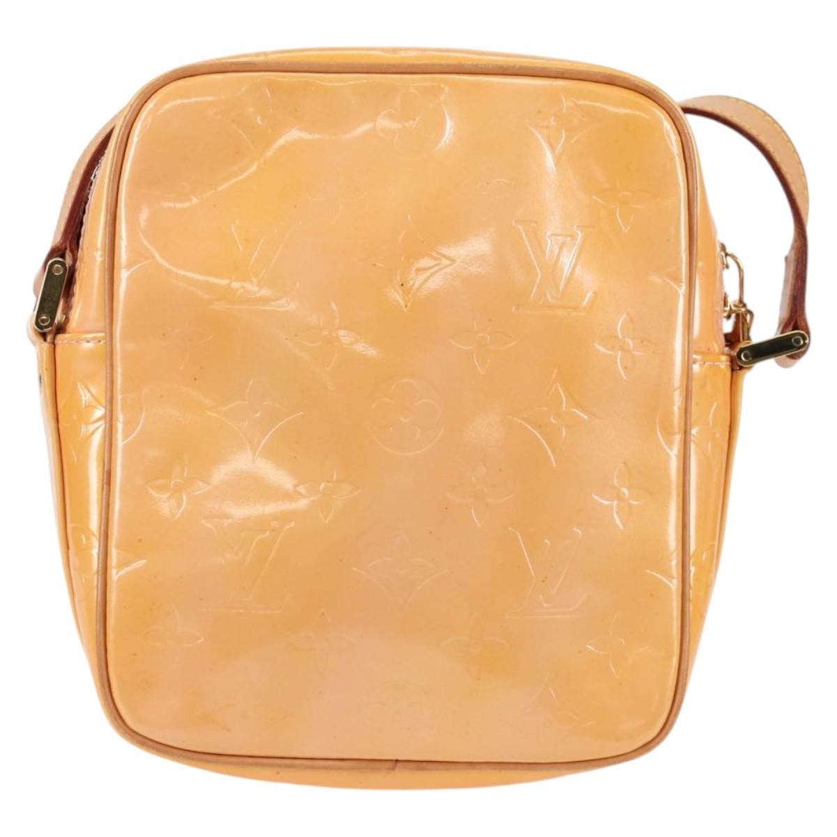 Louis Vuitton Wooster Handbag Monogram Vernis Beige Patent_Leather Bag