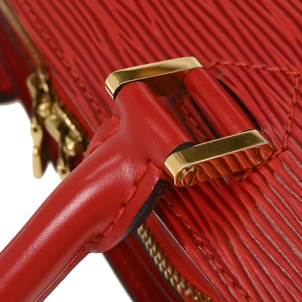 Louis Vuitton Pont Neuf Handbag Epi Leather Red Leather Handbag