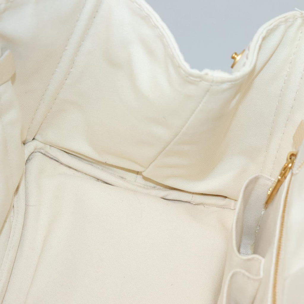 Prada Canapa Tote Canvas White Canvas Tote Bag Bag