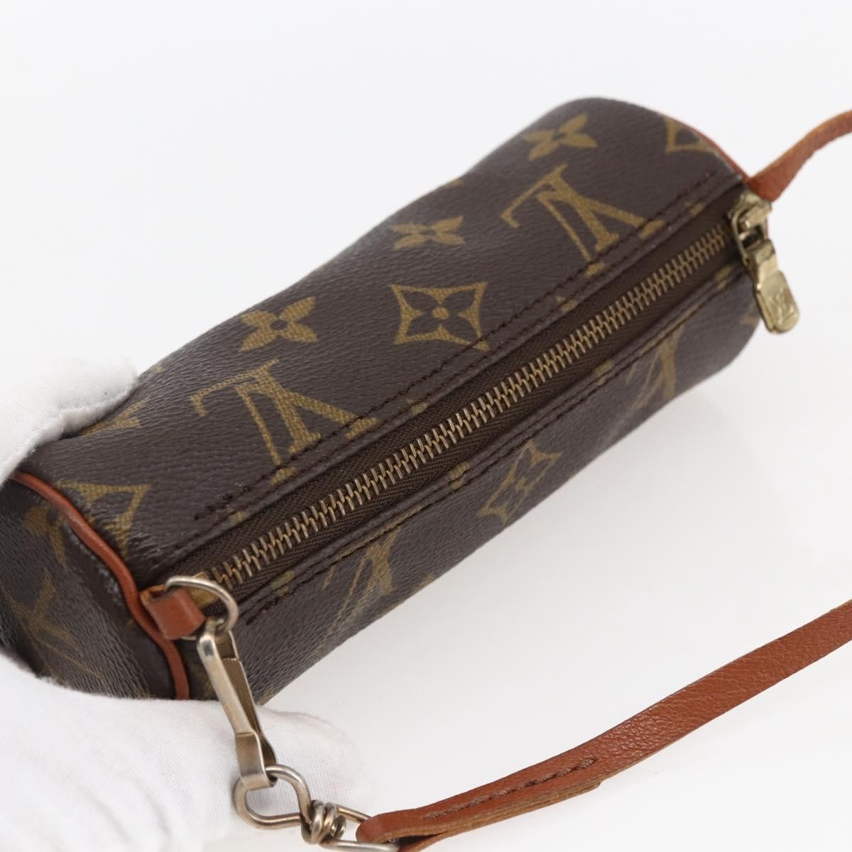 Louis Vuitton Papillon Pochette Monogram Canvas Brown Canvas Clutche & Pouche Bag