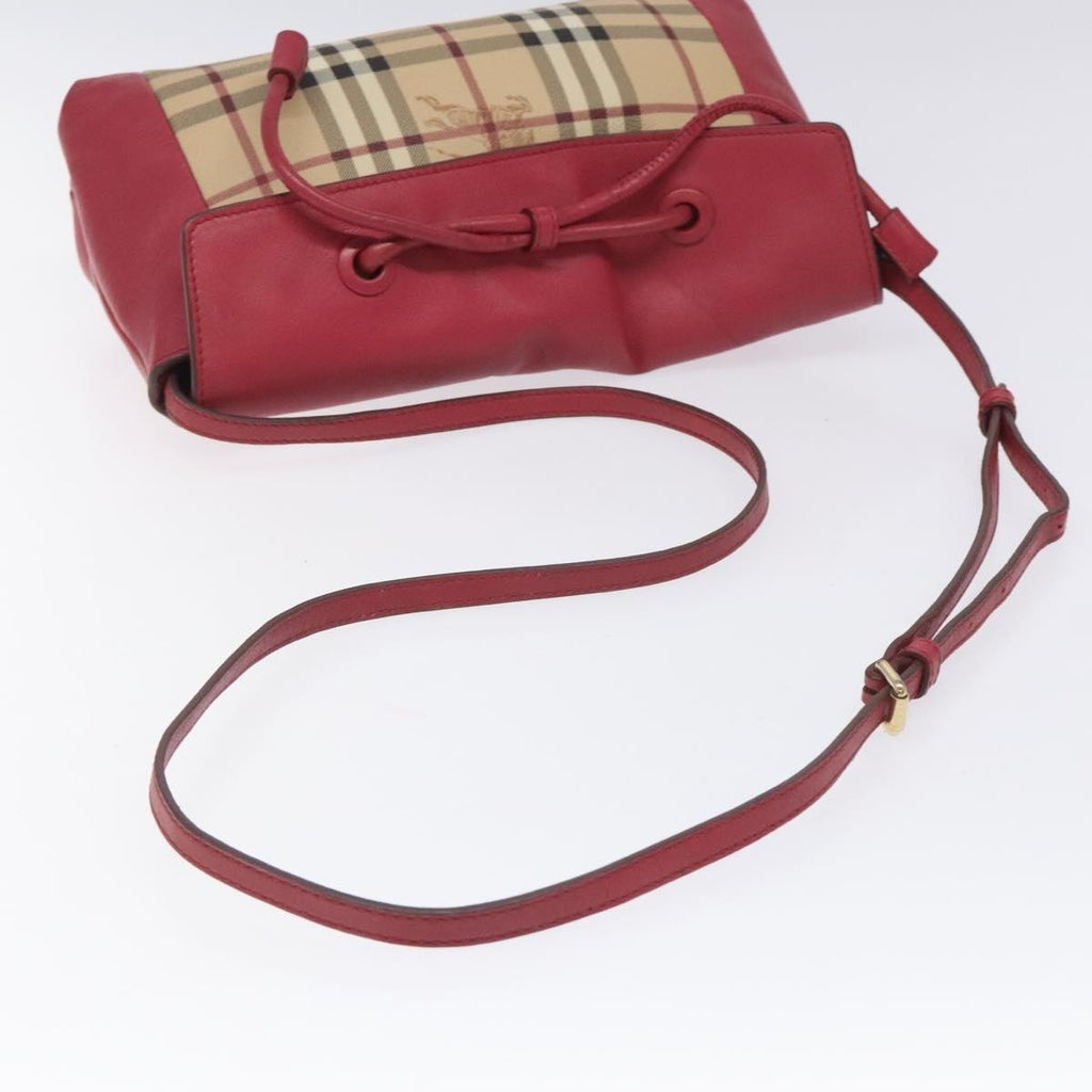 Burberry Nova Check Shoulder Bag Canvas And Leather Beige Pvc Shoulder Bag
