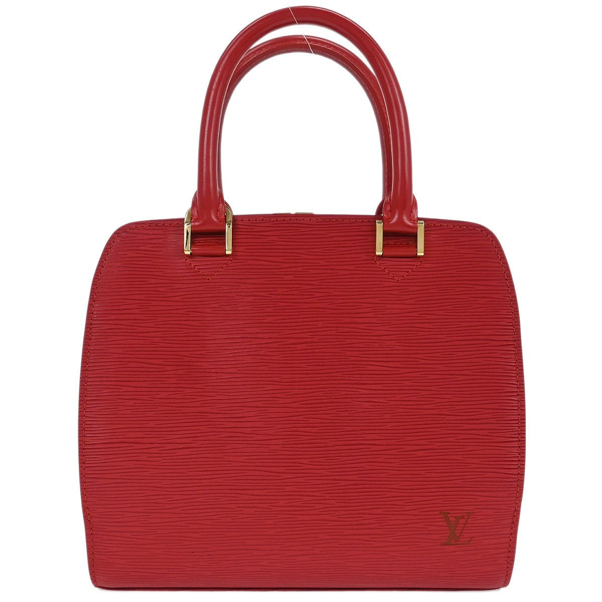 Louis Vuitton Pont Neuf Handbag Epi Leather Red Leather Handbag