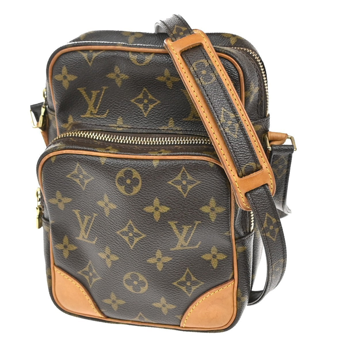 Louis Vuitton Amazone Bag Monogram Canvas Brown Canvas Shoulder Bag