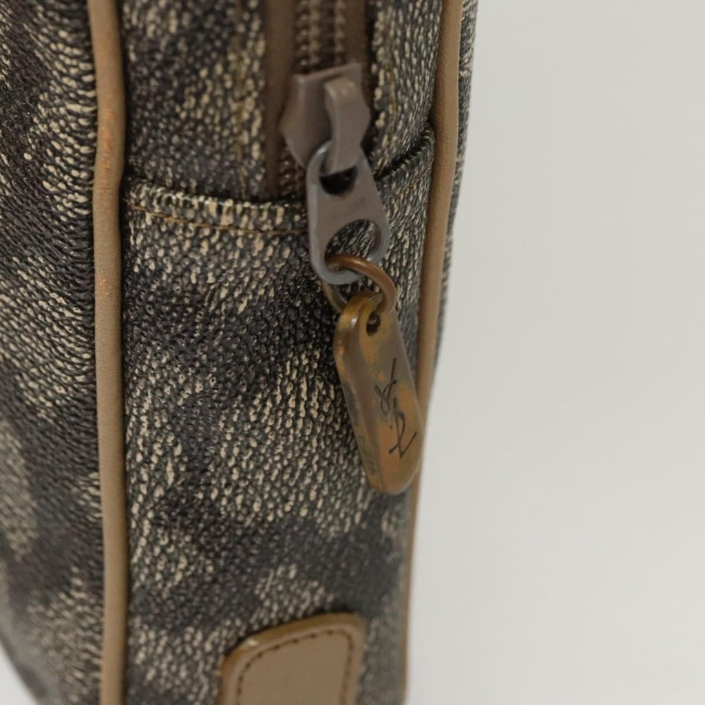 Saint Laurent Vintage Clutch Pvc Gray Pvc Clutche & Pouche Bag (Pre-Owned)