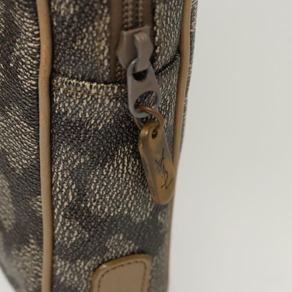 Saint Laurent Vintage Clutch Pvc Gray Pvc Clutche & Pouche Bag (Pre-Owned)