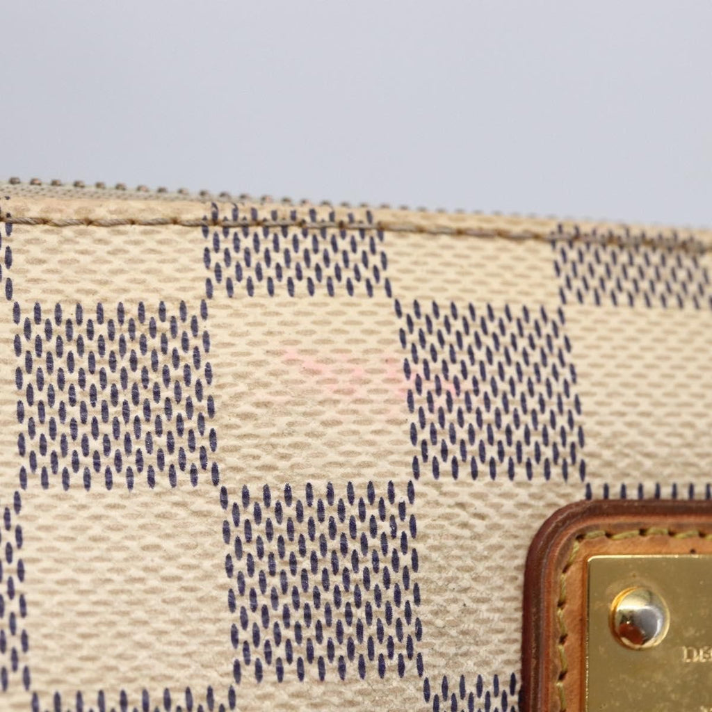 Louis Vuitton Eva Handbag Damier Beige Canvas Bag