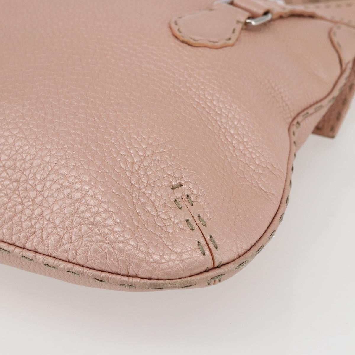 Fendi Selleria Tote Leather Pink Leather Tote Bag Bag