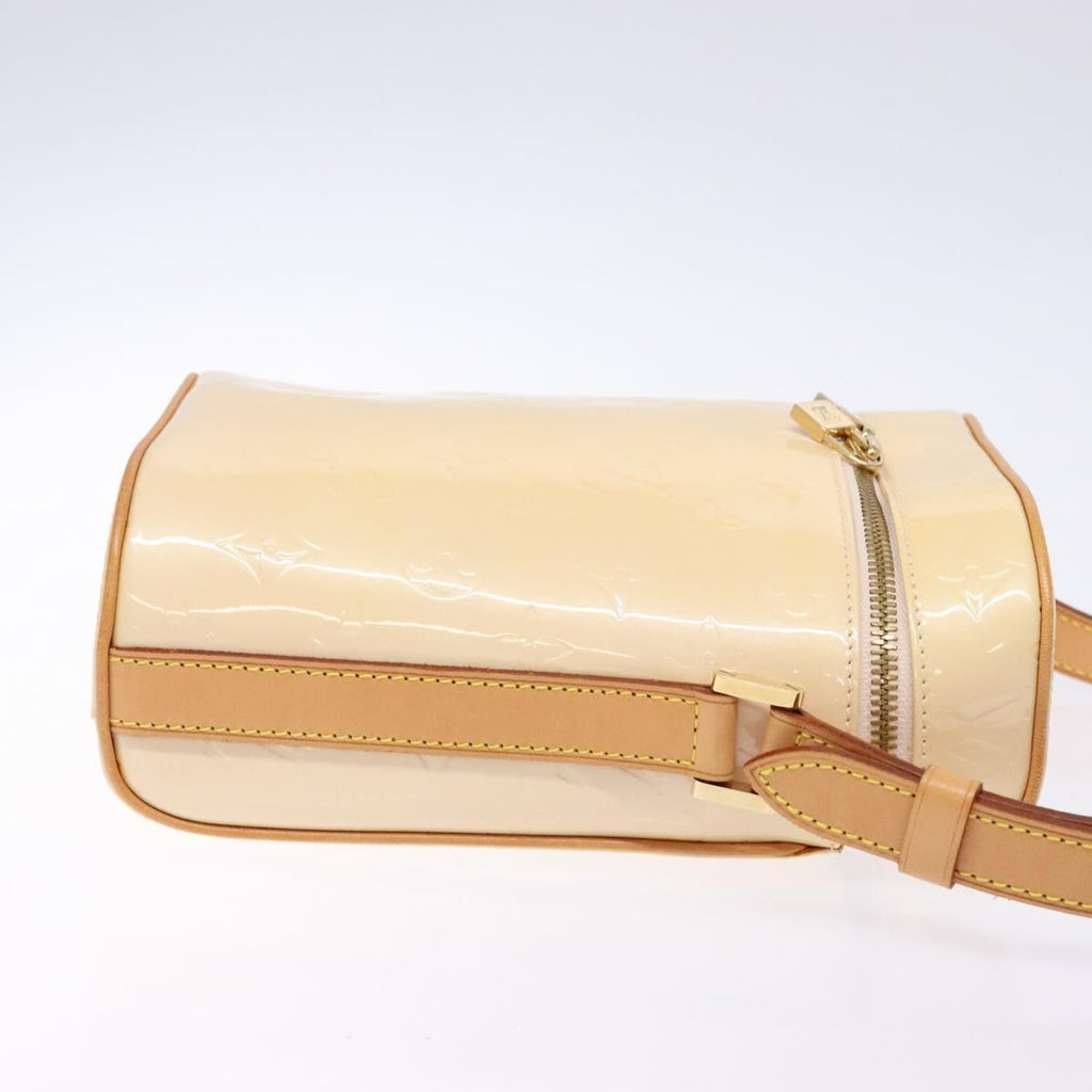 Louis Vuitton Sullivan Handbag Monogram Vernis Beige Patent_Leather Bag
