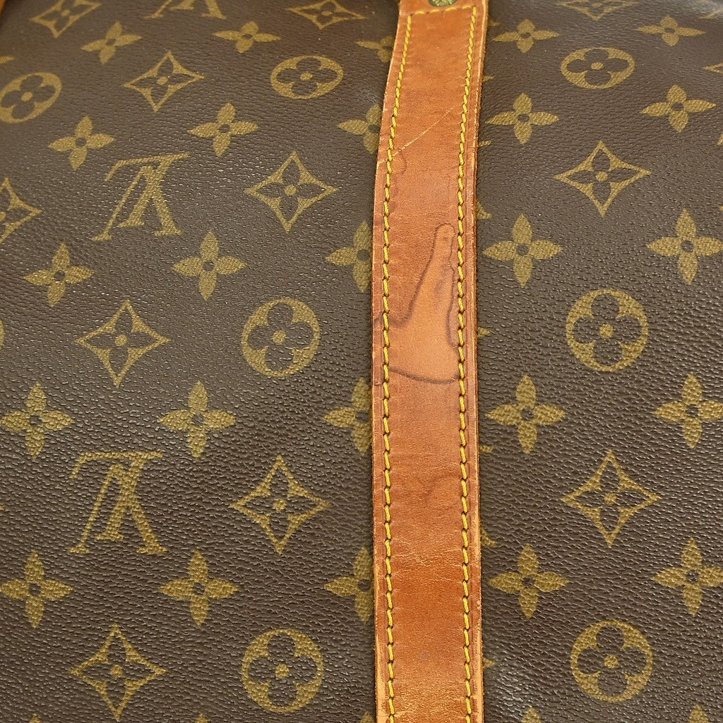 Louis Vuitton Keepall Bandouliere Bag Monogram Canvas Brown Canvas Travel Bag