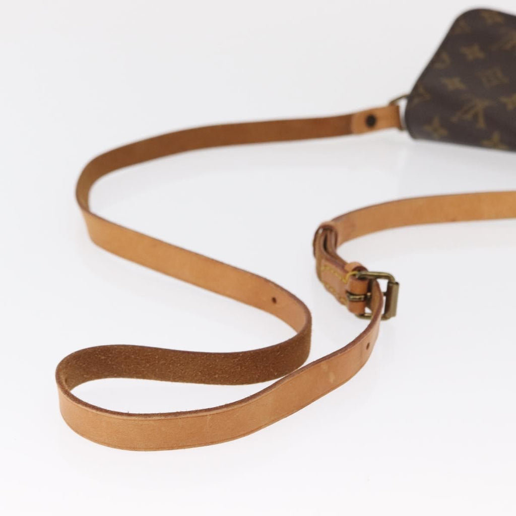 Louis Vuitton Cartouchiere Handbag Monogram Canvas Brown Canvas Shoulder Bag