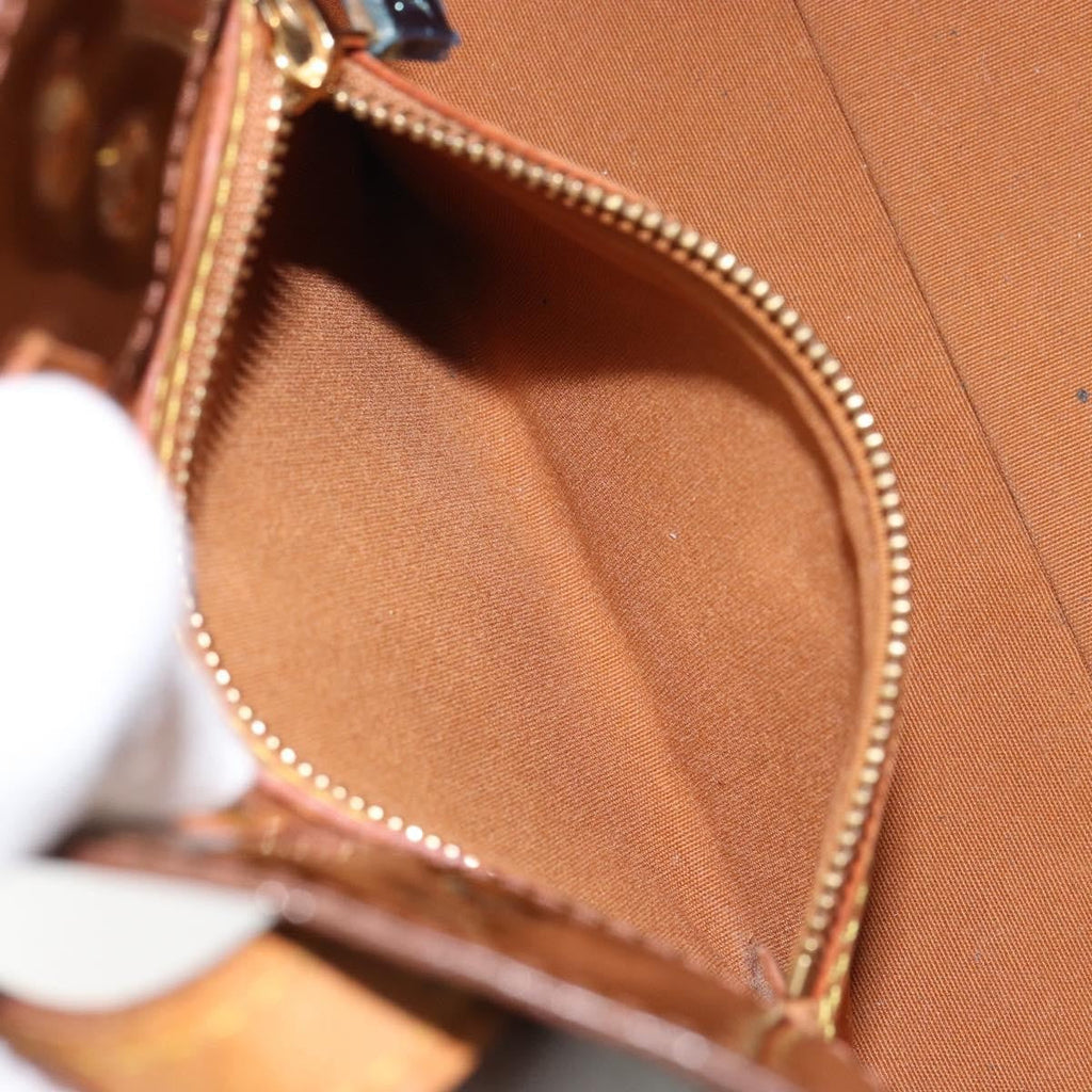 Louis Vuitton Reade Handbag Monogram Vernis Brown Patent_Leather Tote Bag