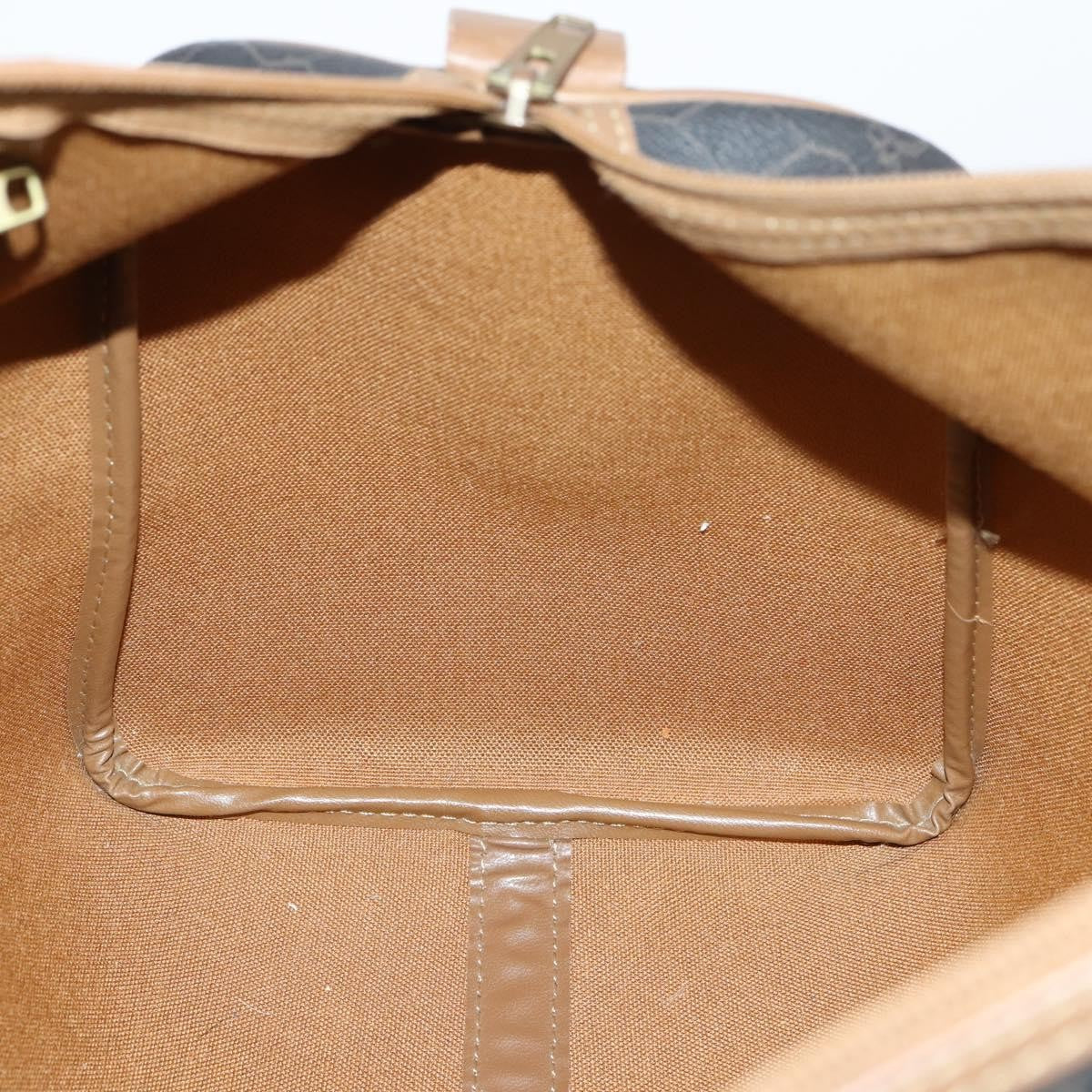 Christian Dior Vintage Honeycomb Boston Bag Canvas And Leather Black Canvas Travel Bag Bag (Pre-Owned)