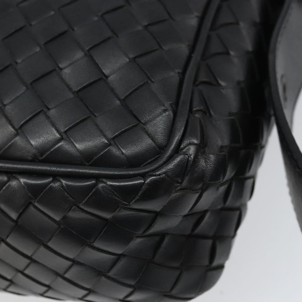 Bottega Veneta Intrecciato Shoulder Bag Leather Black Leather Shoulder Bag Bag