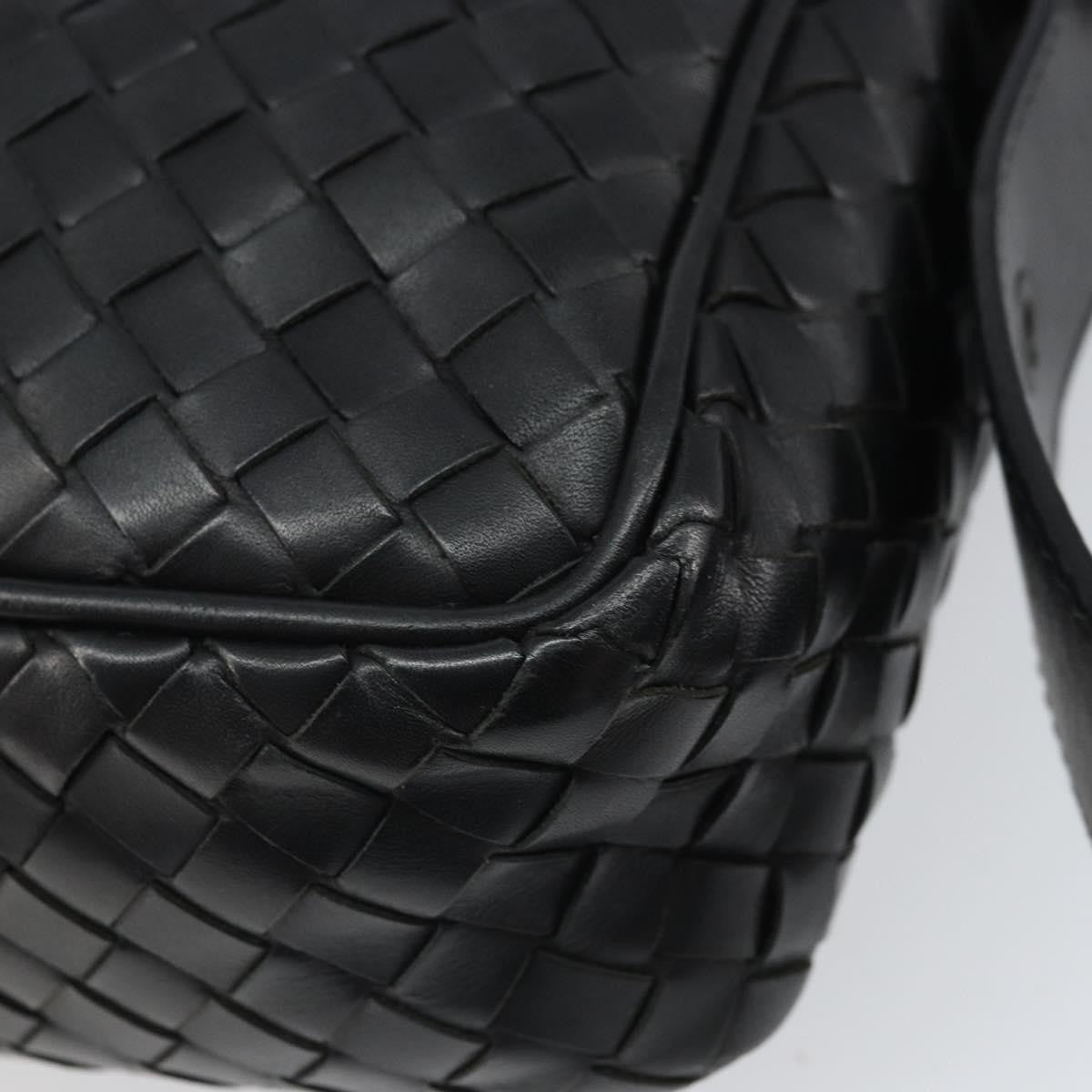 Bottega Veneta Intrecciato Shoulder Bag Leather Black Leather Shoulder Bag Bag