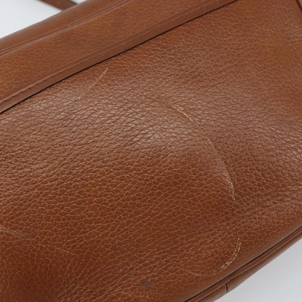 Burberry Vintage Shoulder Bag Leather Brown Leather Shoulder Bag