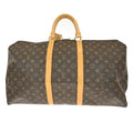 Louis Vuitton Keepall Bag Monogram Canvas Brown Canvas Travel Bag