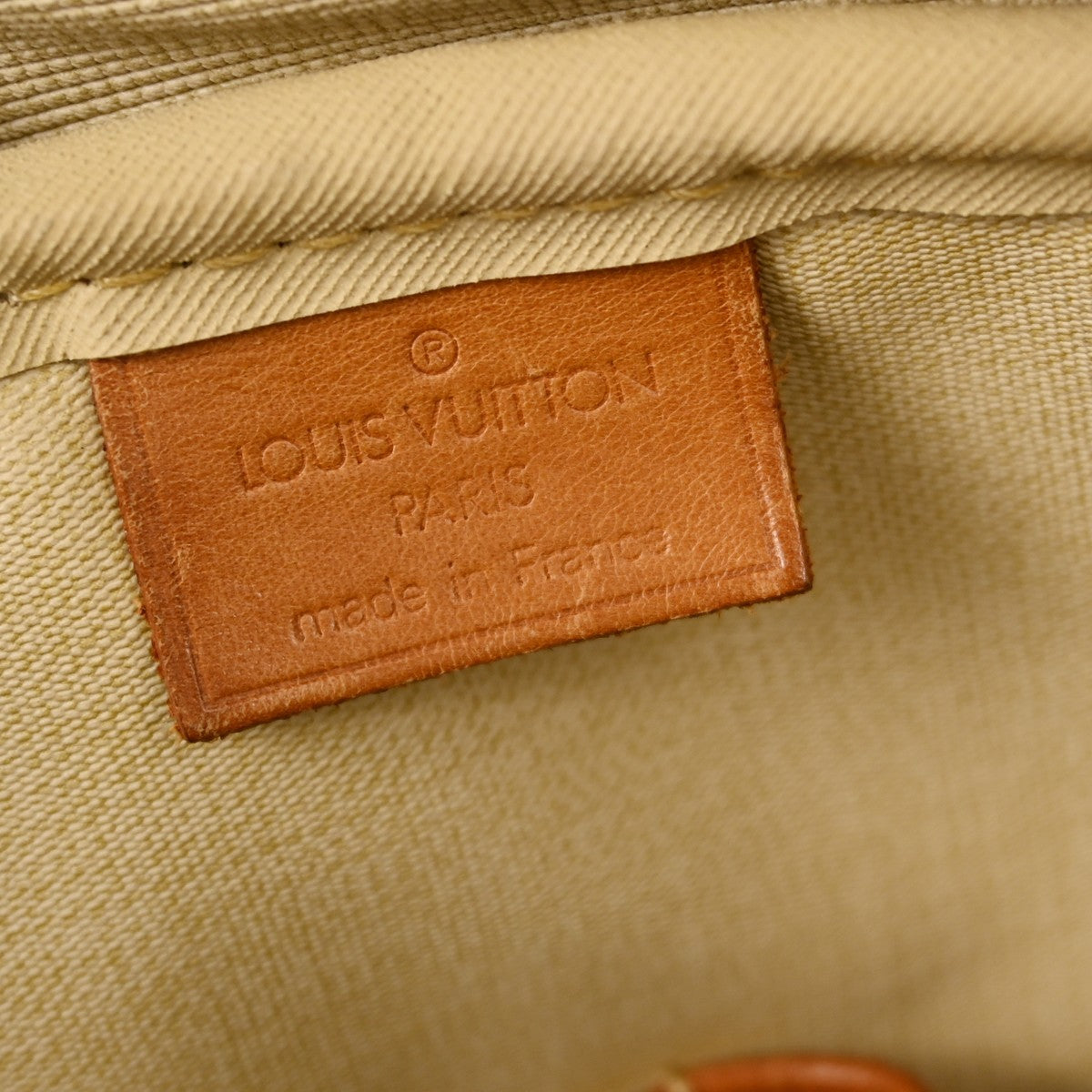 Louis Vuitton Deauville Handbag Monogram Canvas Brown Canvas Handbag