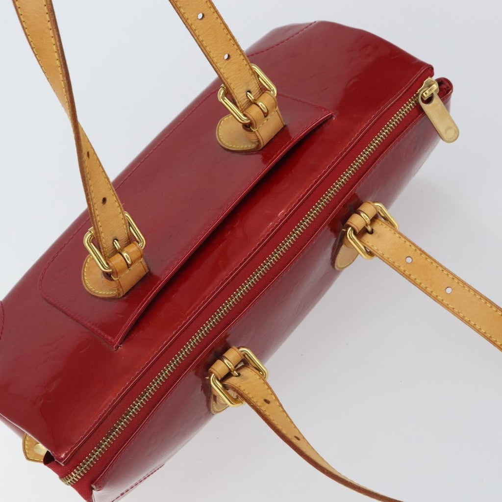 Louis Vuitton Rosewood Avenue Handbag Monogram Vernis Red Patent_Leather Handbag