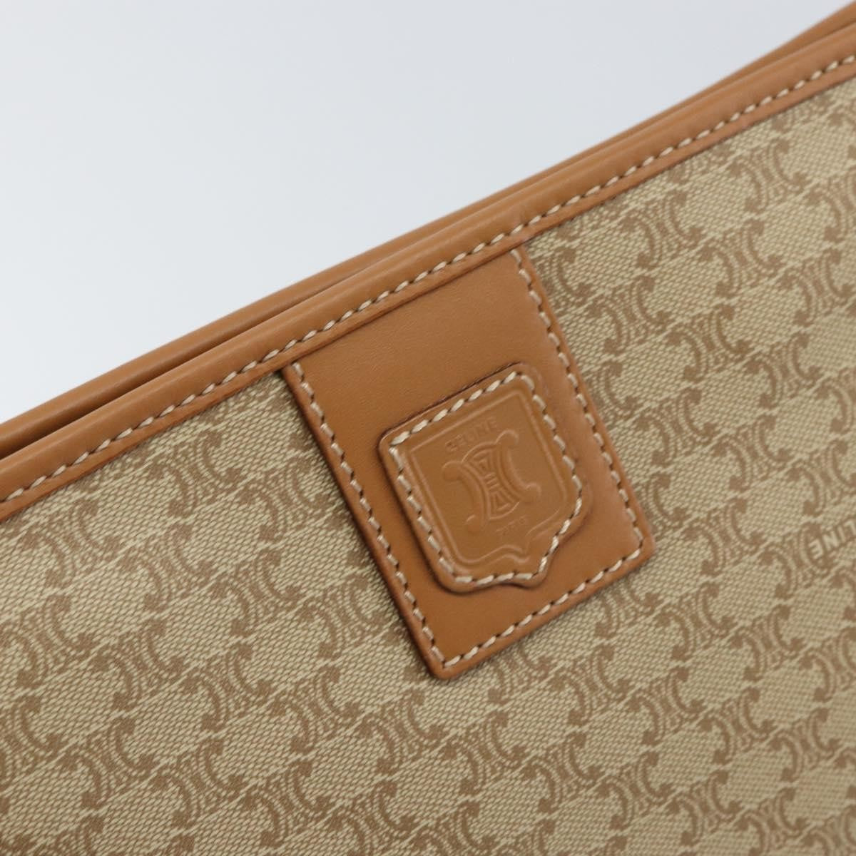 Celine Macadam Pochette Classic Beige Canvas Clutche & Pouche Bag