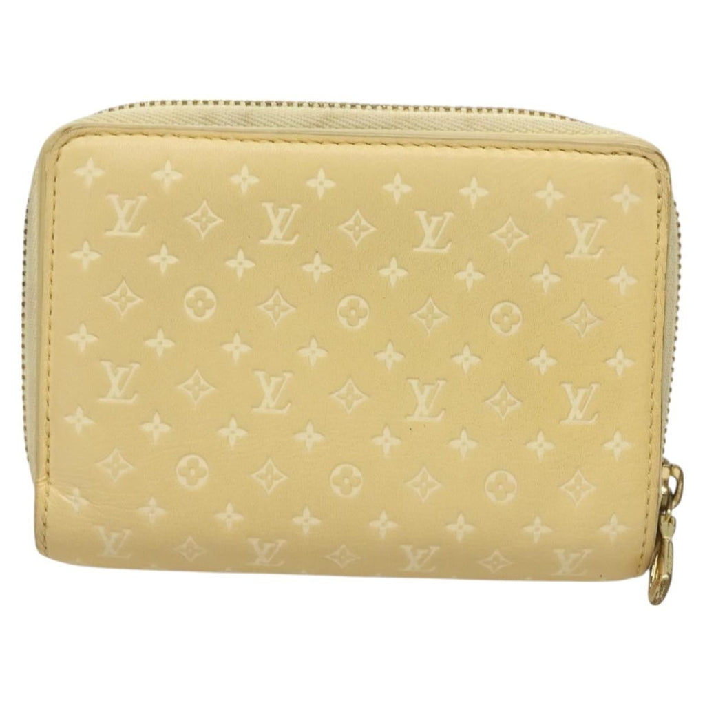 Louis Vuitton Lou Wallet Nanogram Leather Beige Leather Wallets Accessory