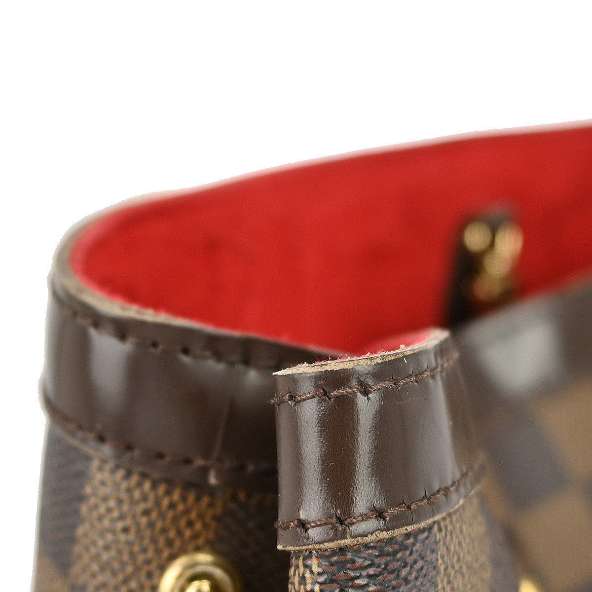 Louis Vuitton Hampstead Handbag Damier Brown Canvas Tote Bag