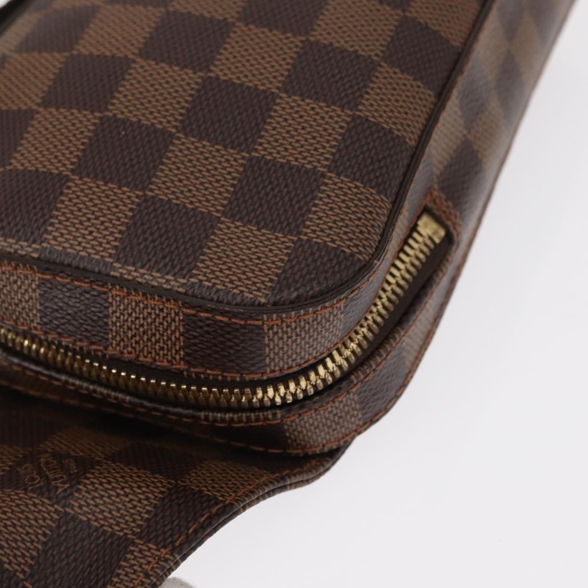 Louis Vuitton Geronimos Waist Bag Damier Brown Canvas Clutche & Pouche Bag