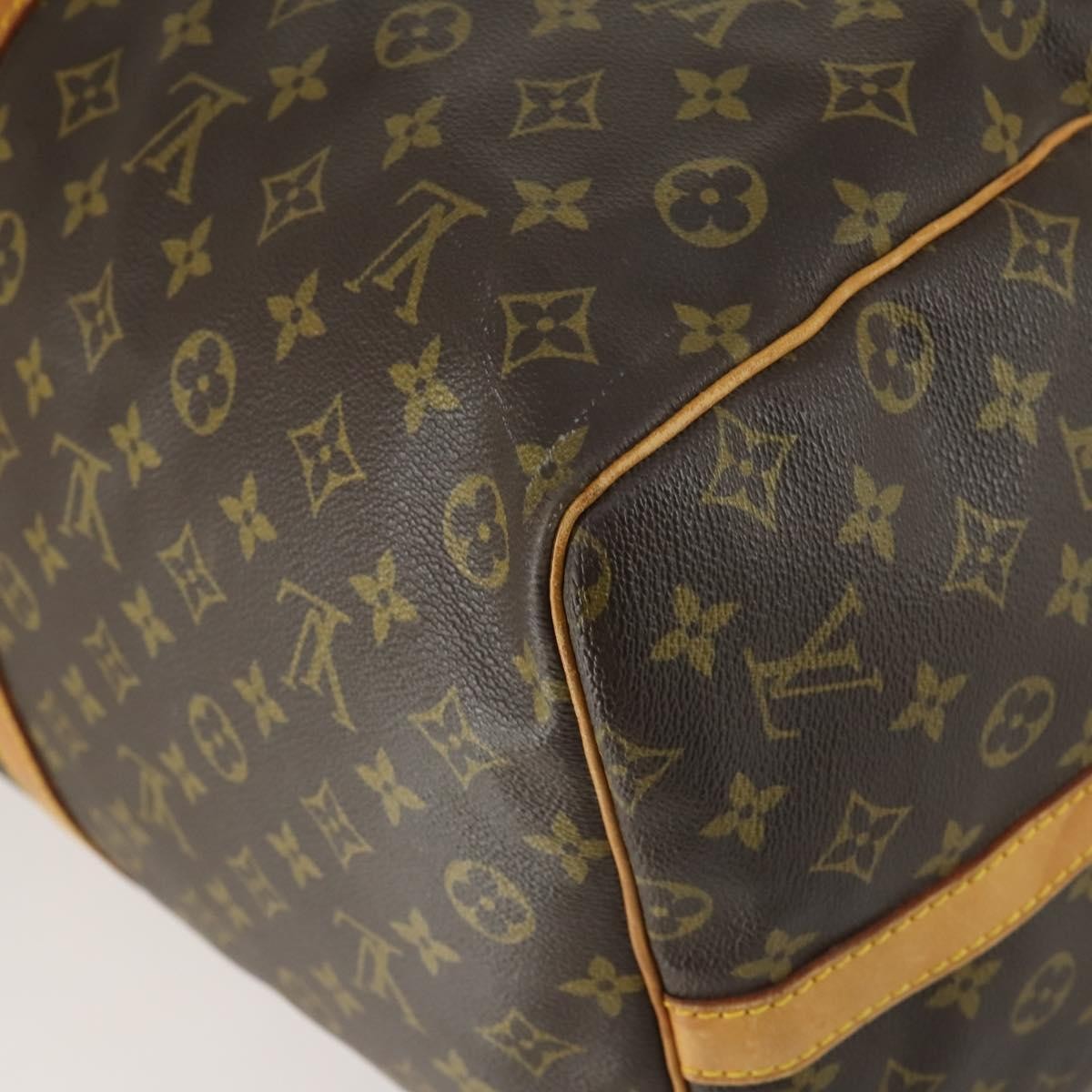 Louis Vuitton Keepall Bandouliere Bag Monogram Canvas Brown Canvas Travel Bag