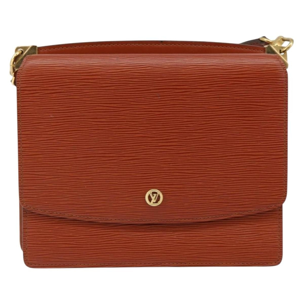 Louis Vuitton Grenelle Shoulder Bag Epi Leather Brown Leather Shoulder Bag