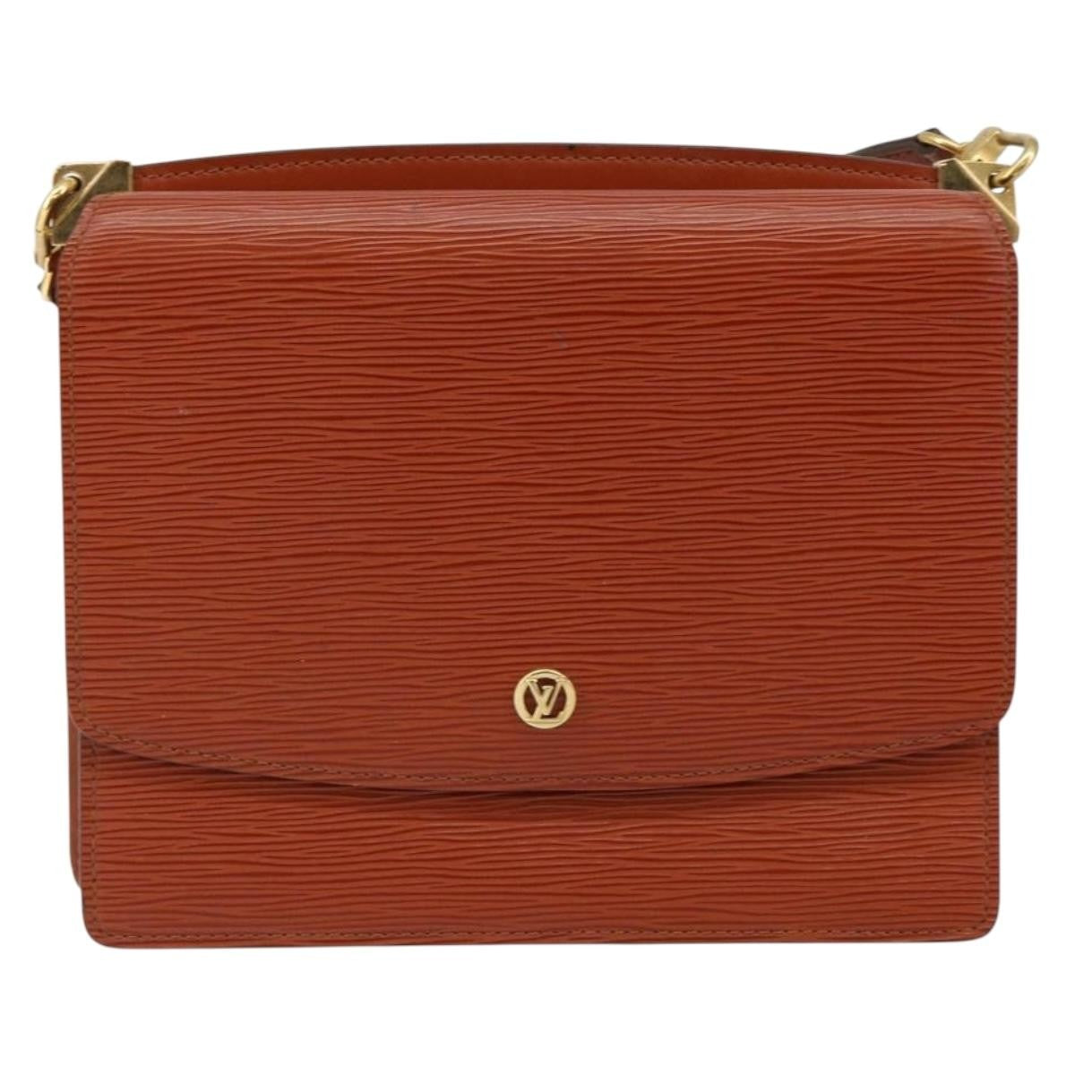 Louis Vuitton Grenelle Shoulder Bag Epi Leather Brown Leather Shoulder Bag