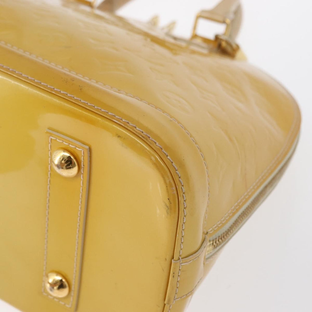 Louis Vuitton Alma Handbag Patent Leather Yellow Patent_Leather Handbag