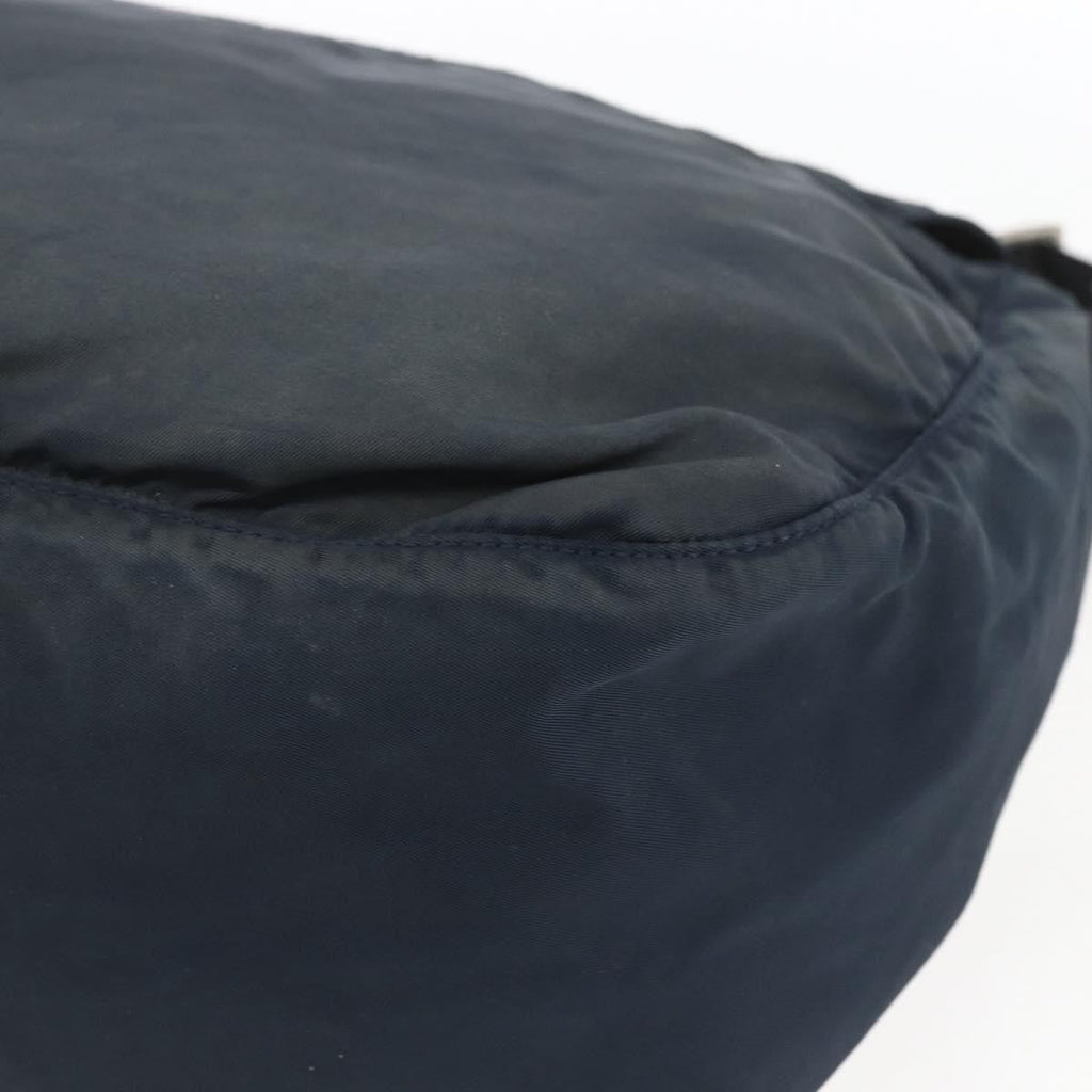 Prada Zip Buckle Messenger Bag Tessuto Navy Nylon Shoulder Bag Bag