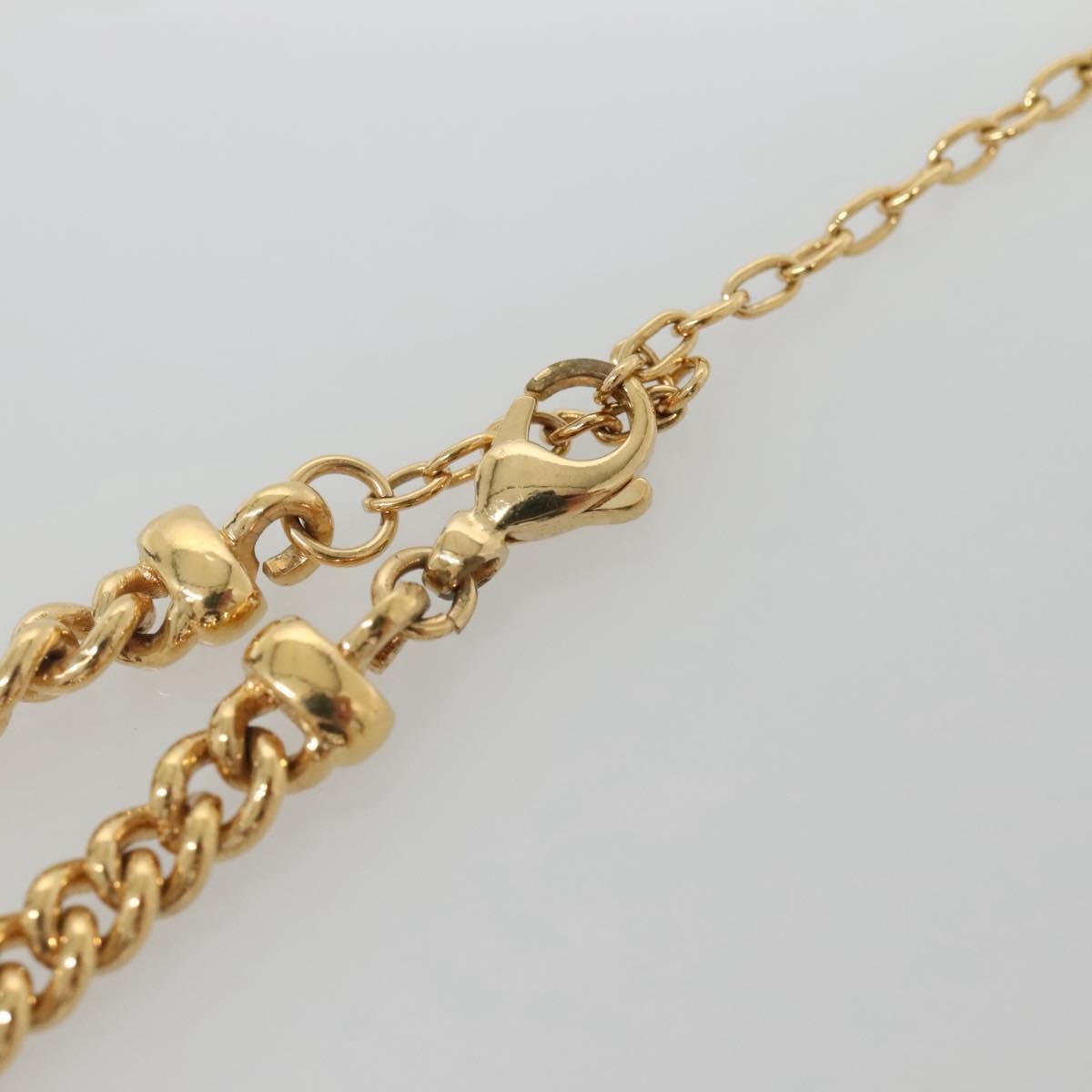 Christian Dior Cd Pendant Necklace Gold-Plated Gold Metal Jewelry (Pre-Owned)