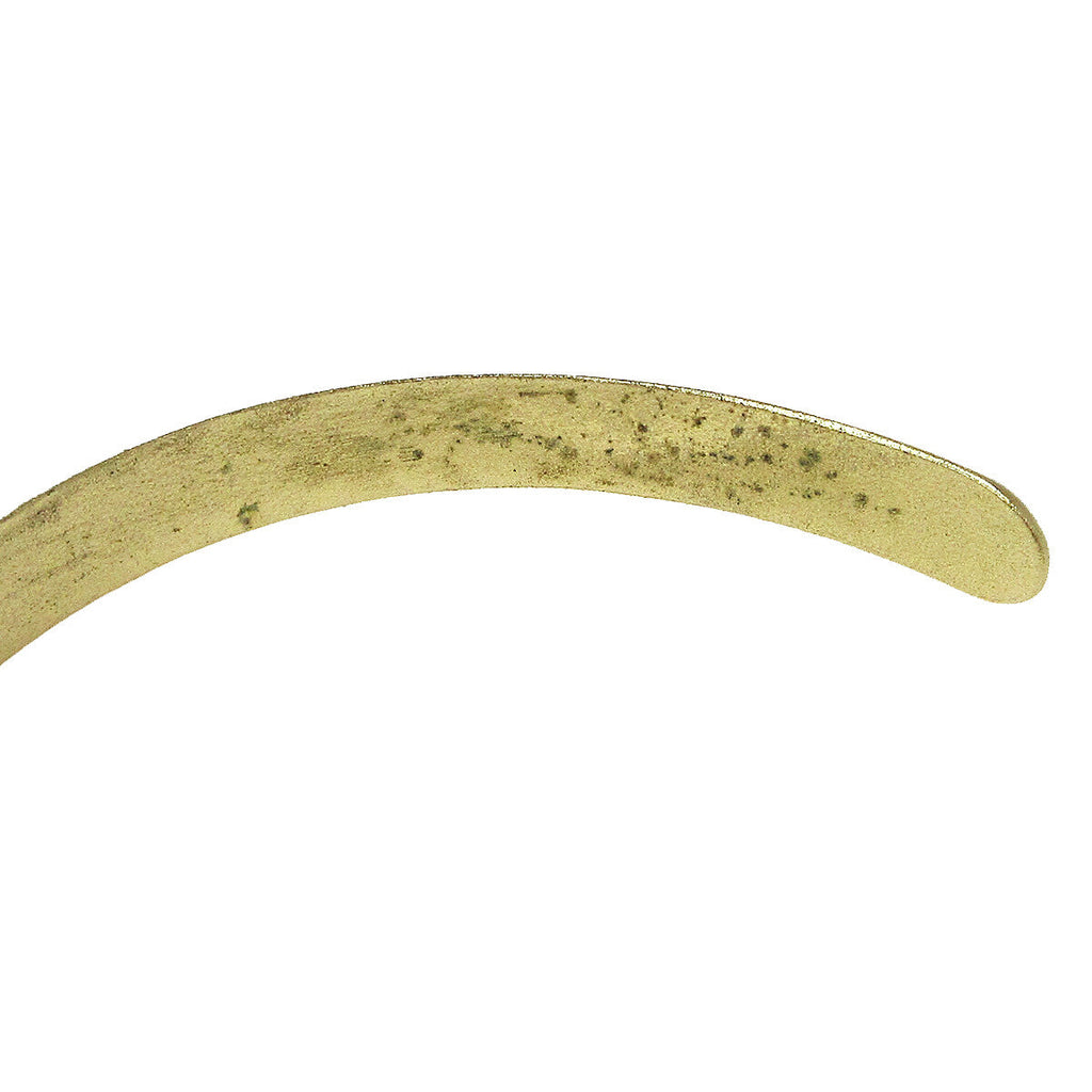 Chanel Logo Bangle With Chain Attached Cc Ring Metal With Crystal Gold Gold_Plated Bracelet Jewelry
