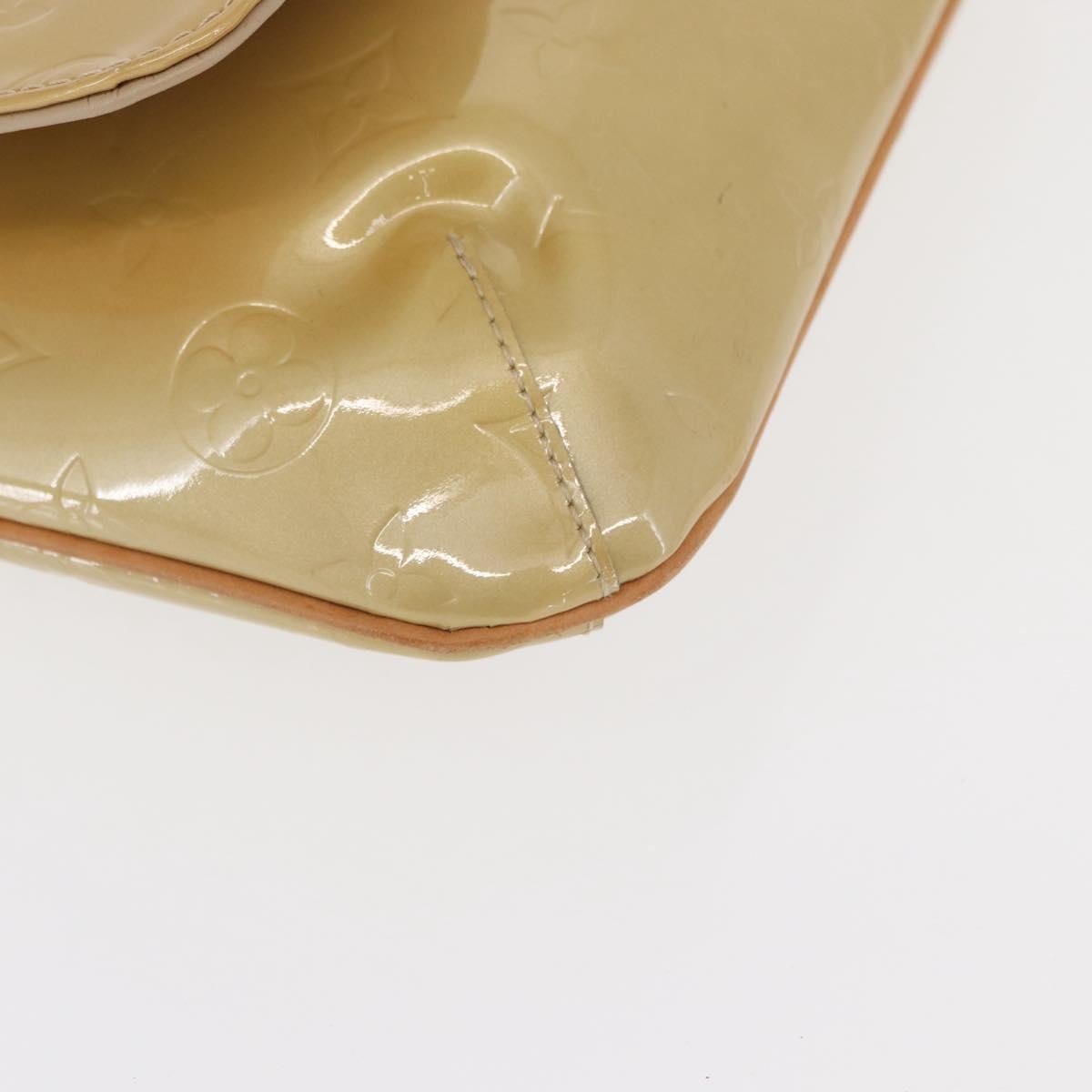 Louis Vuitton Thompson Street Handbag Monogram Vernis Beige Patent_Leather Shoulder Bag