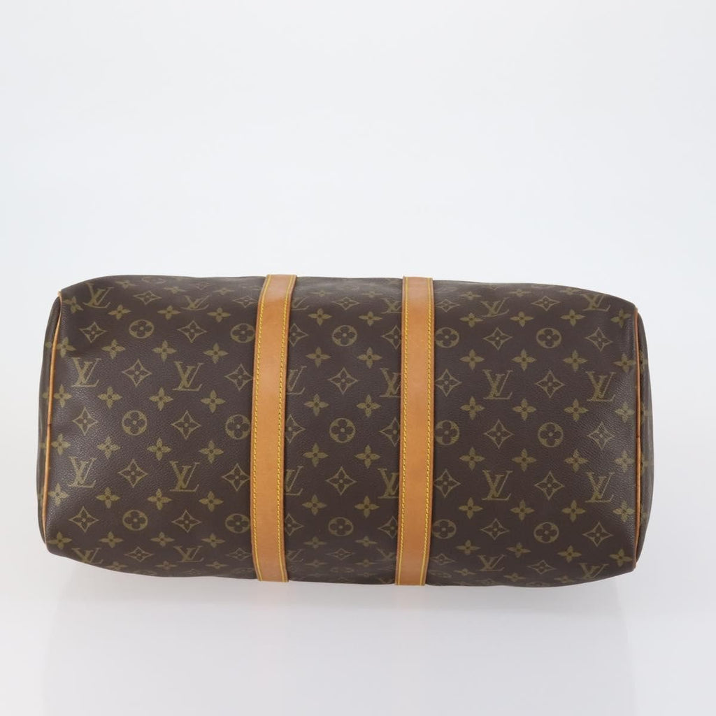 Louis Vuitton Keepall Bag Monogram Canvas Brown Canvas Travel Bag
