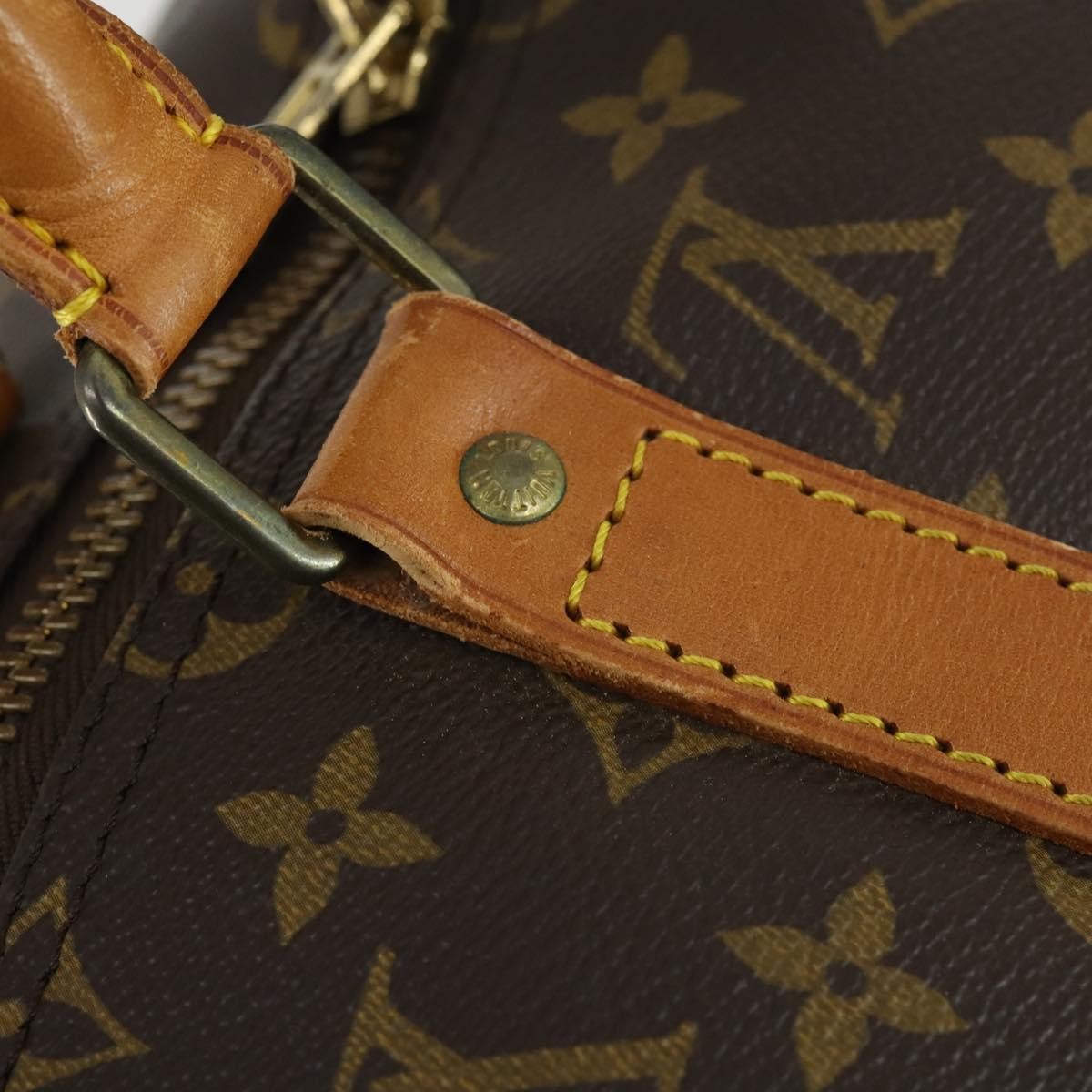 Louis Vuitton Keepall Bag Monogram Canvas Brown Canvas Travel Bag
