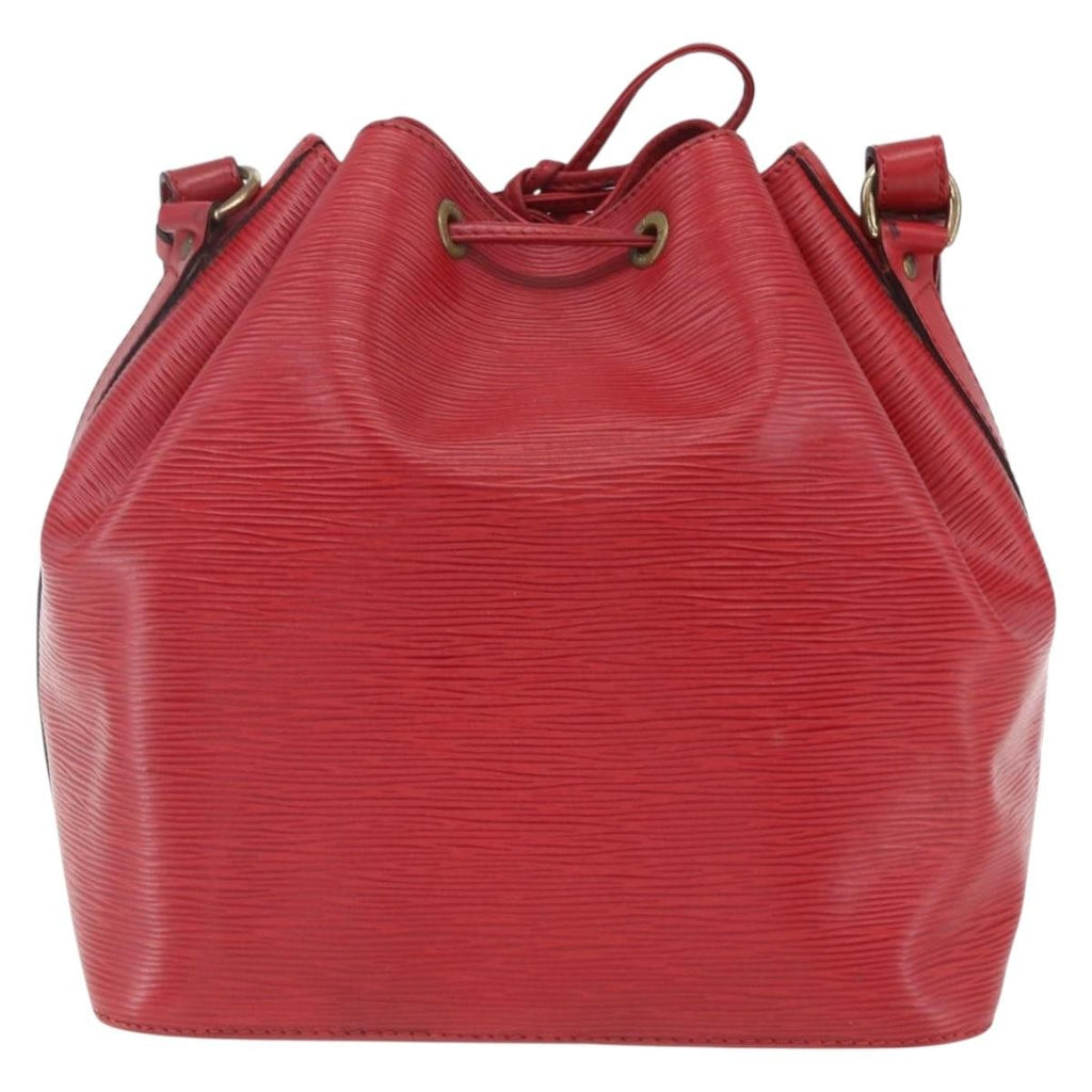 Louis Vuitton Petit Noe Handbag Epi Leather Red Leather Shoulder Bag