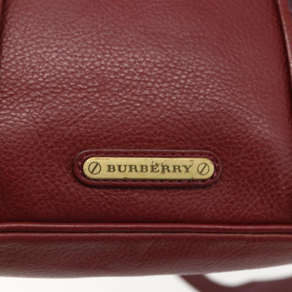 Burberry Vintage Shoulder Bag Leather Red Leather Shoulder Bag