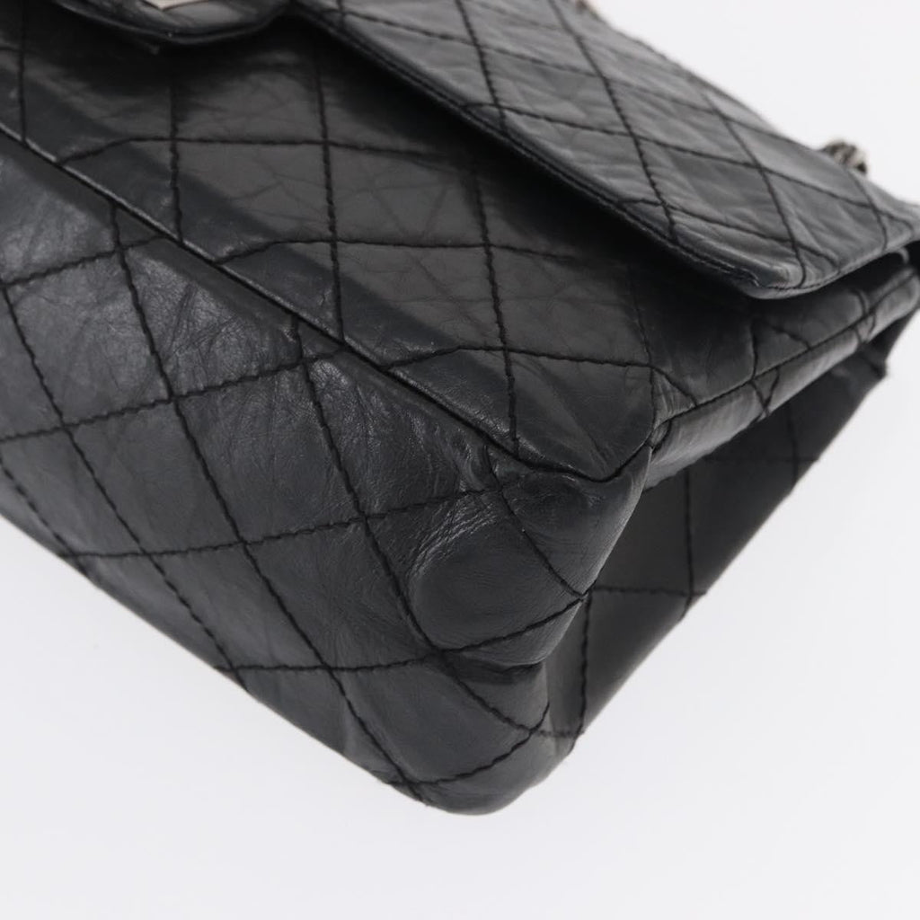 Chanel Reissue 2.55 Flap Bag Quilted Aged Calfskin Black Leather Shoulder Bag Bag