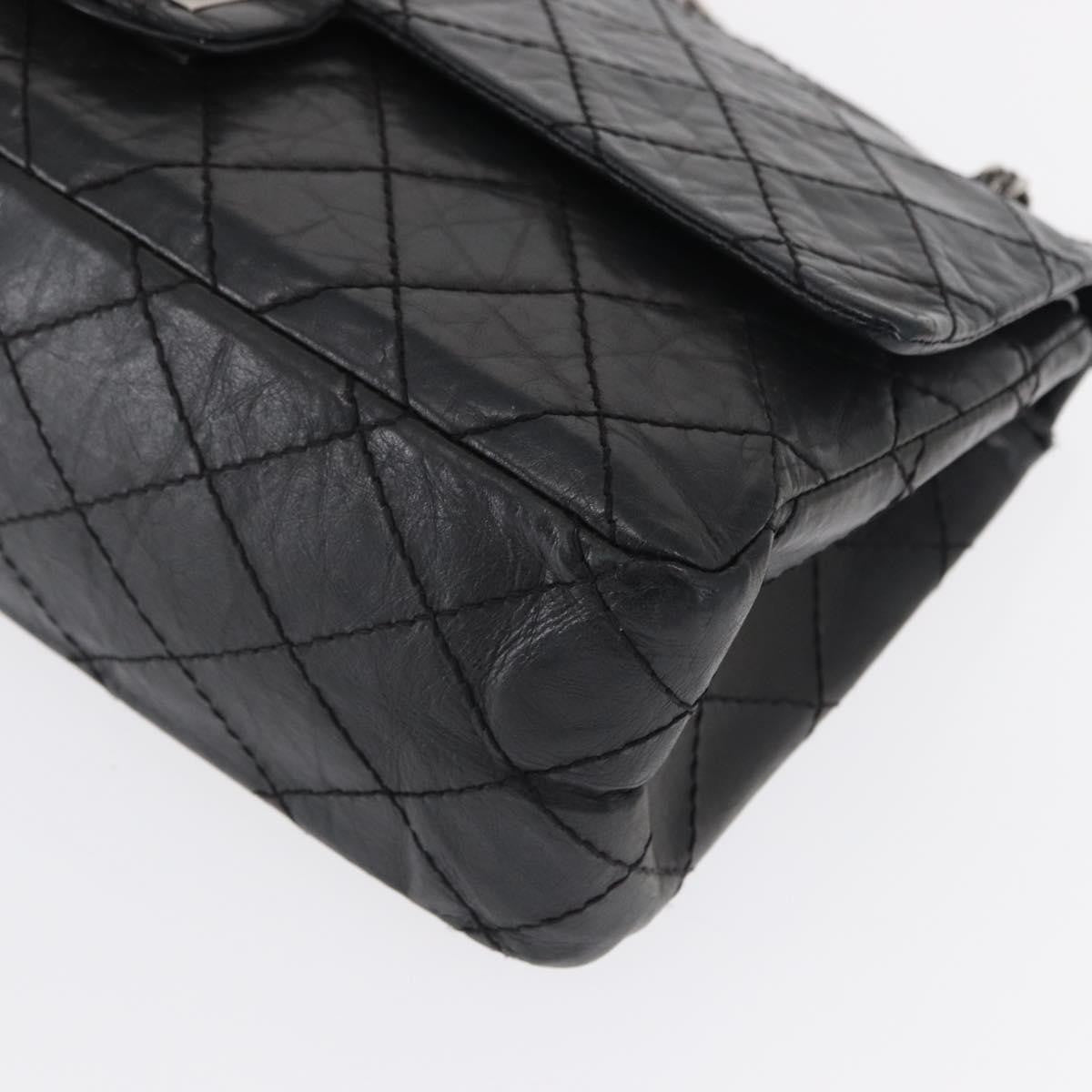 Chanel Reissue 2.55 Flap Bag Quilted Aged Calfskin Black Leather Shoulder Bag Bag