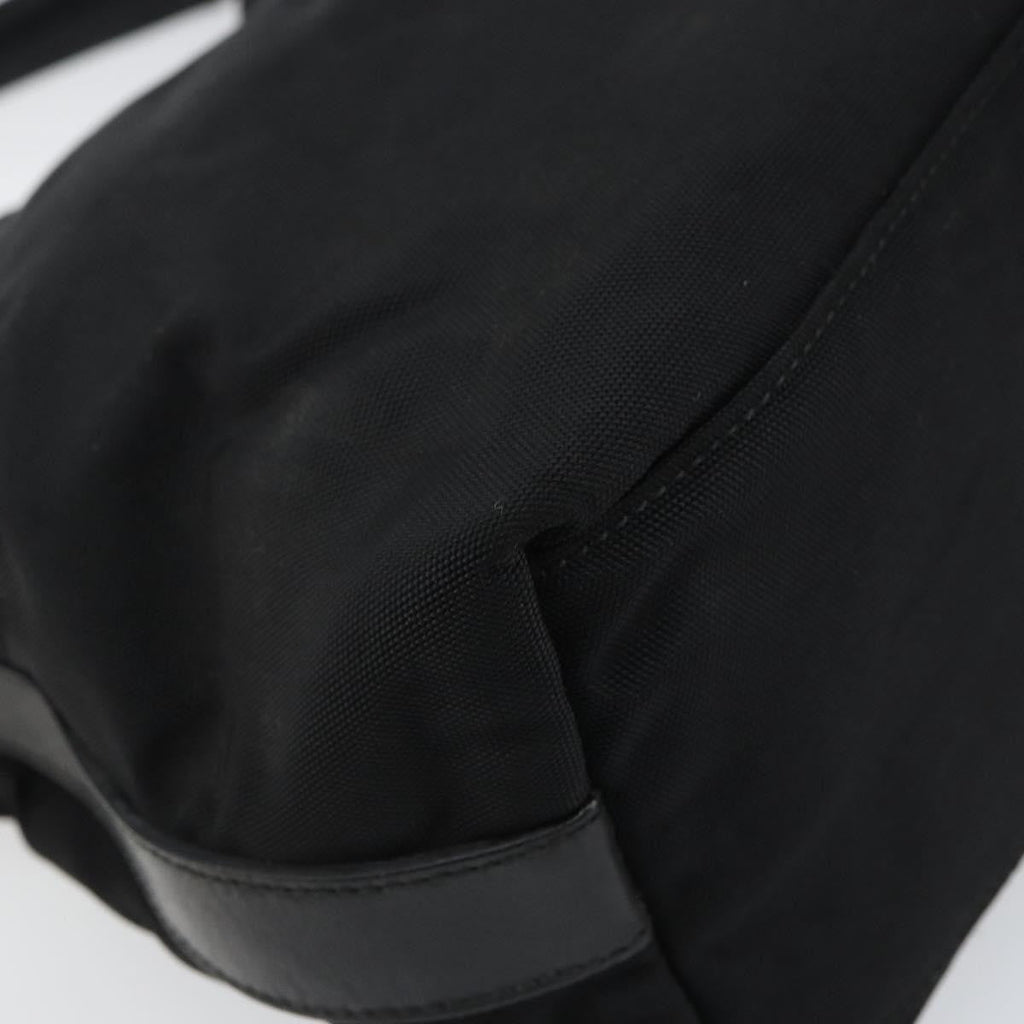 Gucci Zip Hobo Nylon Black Nylon Handbag (Pre-Owned)