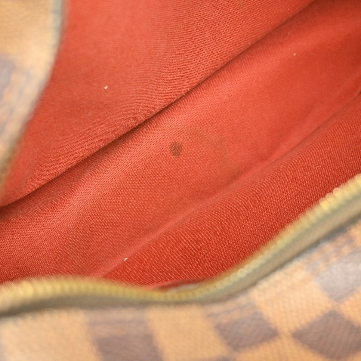 Louis Vuitton Naviglio Handbag Damier Brown Canvas Shoulder Bag