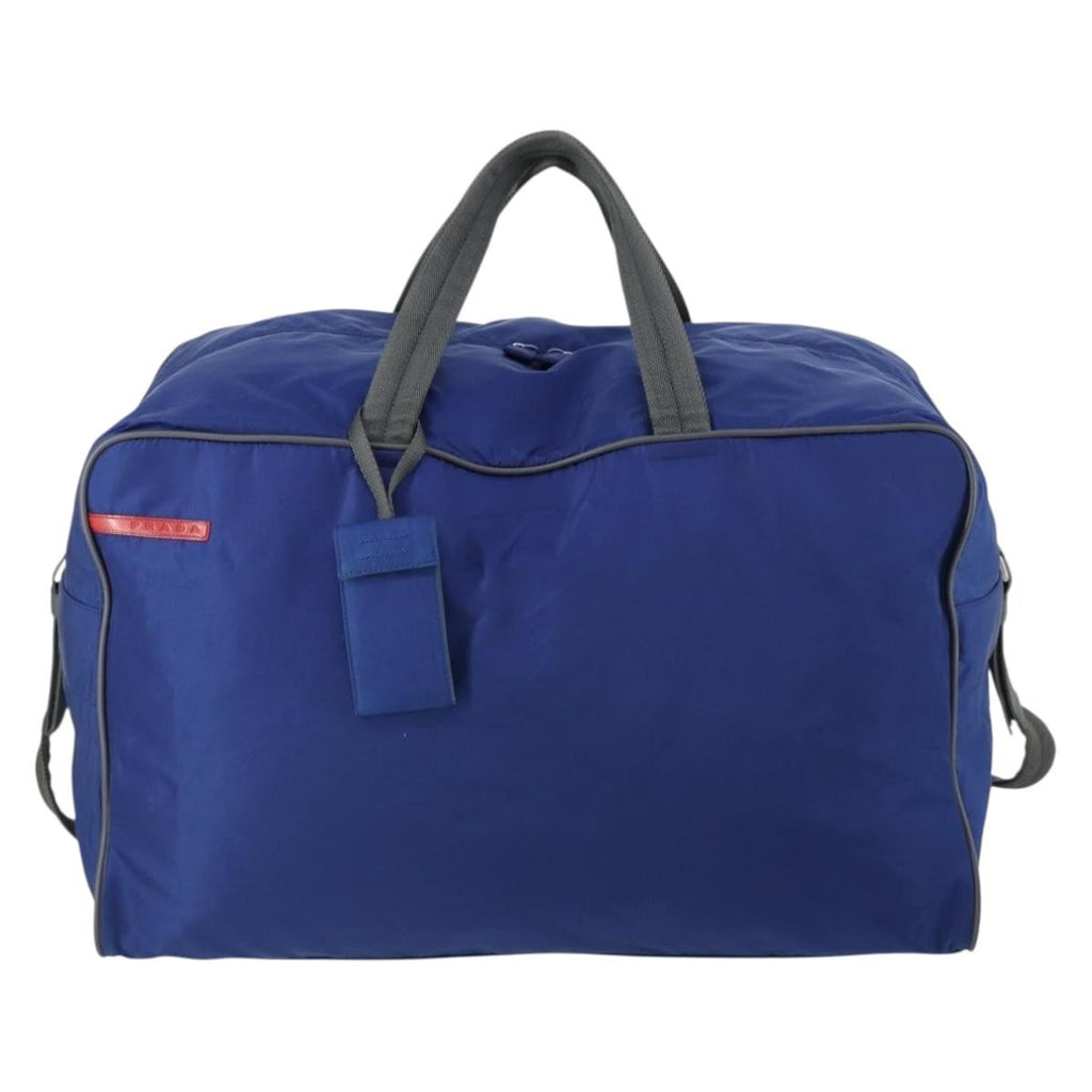 Prada Convertible Weekender Bag Tessuto Blue Nylon Travel Bag Bag