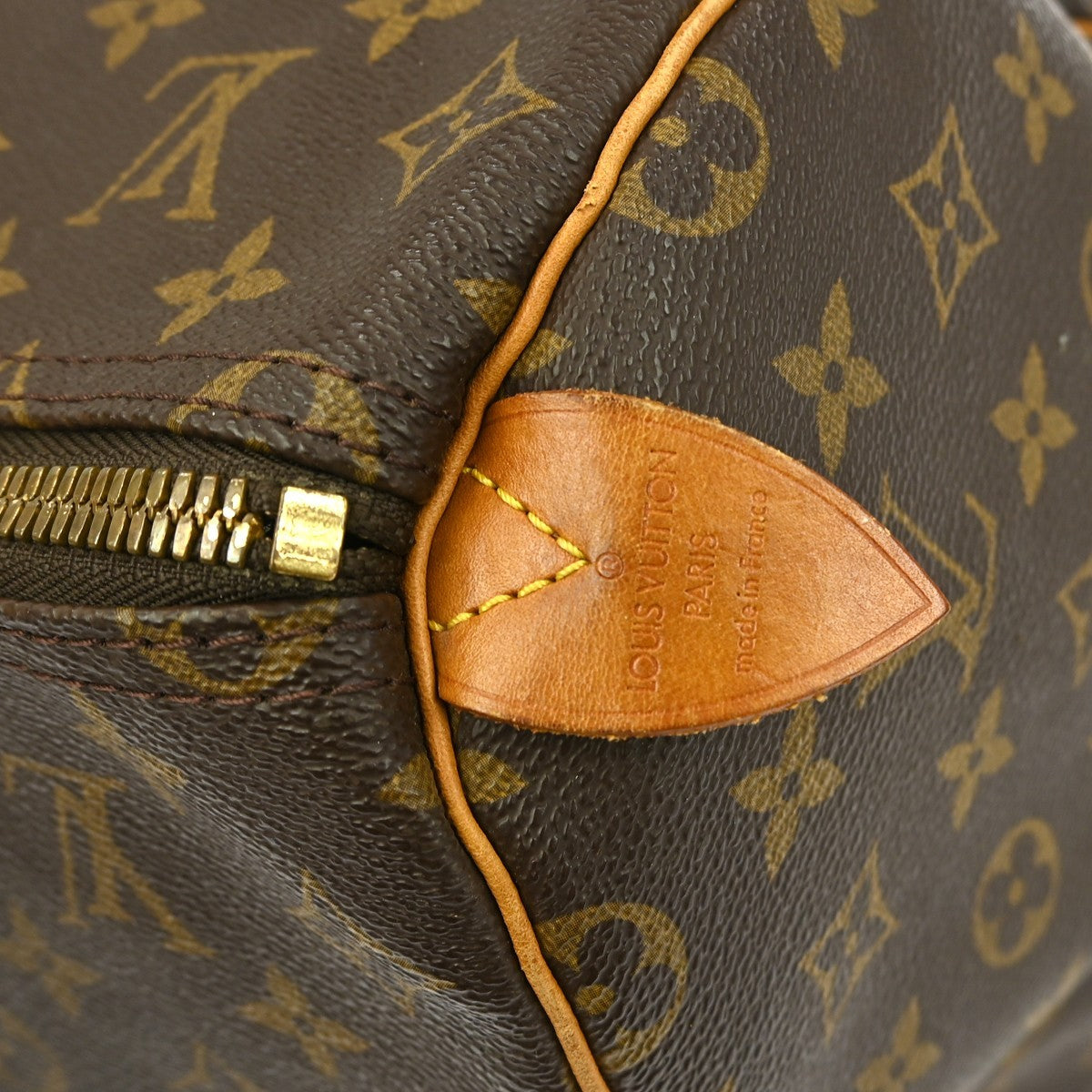 Louis Vuitton Keepall Bag Monogram Canvas Brown Canvas Travel Bag