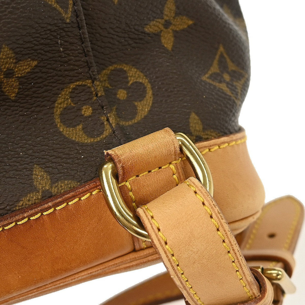 Louis Vuitton Vintage Montsouris Backpack Monogram Canvas Brown Canvas Backpack Bag