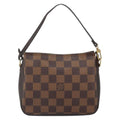 Louis Vuitton Trousse Make Up Bag Damier Canvas Brown Canvas Clutche & Pouche Bag